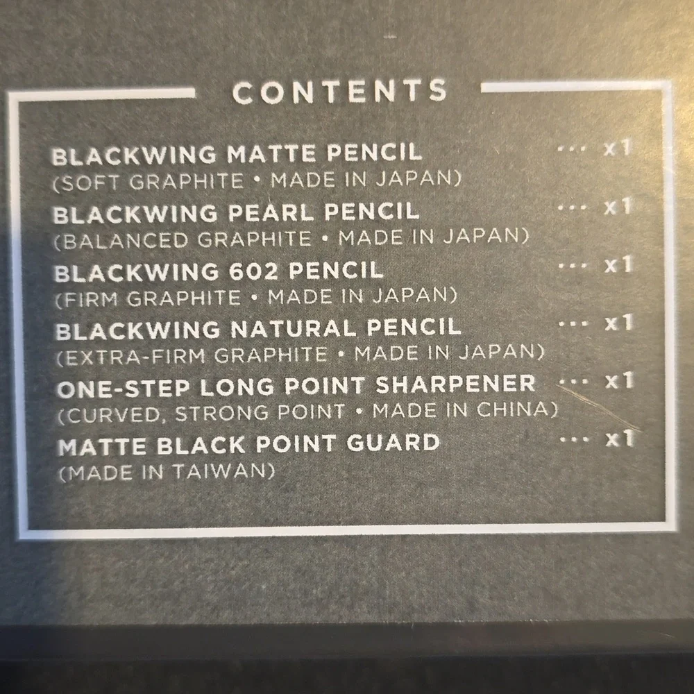 NEW!!! Blackwing Pencil Essentials Set, Retail Price $49.95 USD